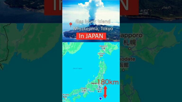 Tokyo's Hidden Pacific Island | MIYAKEJIMA Island🇯🇵 Gas Mask Island  #shorts #Japan #miyakejima