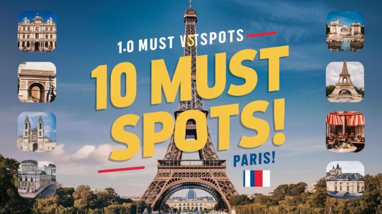 Discover Paris: 10 Must-Visit Spots for First-Timers Top 10 Tourist Spot in Paris Places in Paris!🇫🇷