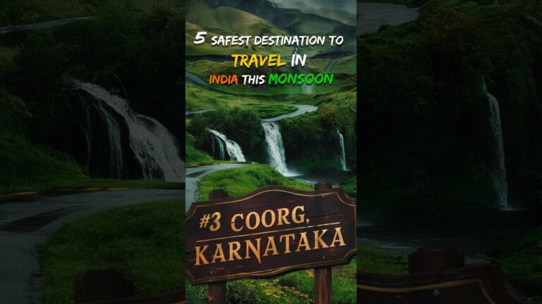 safe monsoon travel places in India #3 Coorg #shorts #short #ytshorts #trending #travel