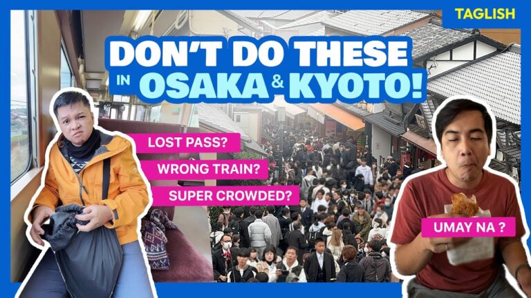 Top 10 OSAKA & KYOTO Travel Mistakes to Avoid Making (DON'Ts) • The Poor Traveler Japan