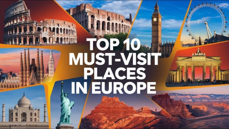 Top 10 Must – Visit Places in Europe #travelandadventures