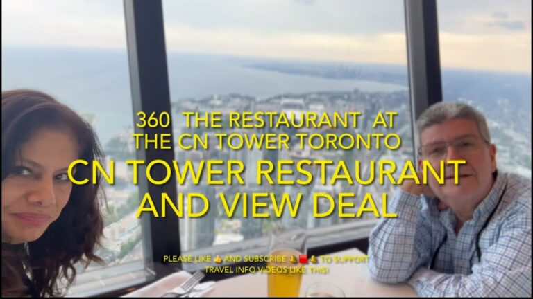 CN TOWER Restaurant and View (A Deal for Us) CN Tower Tour Link👇