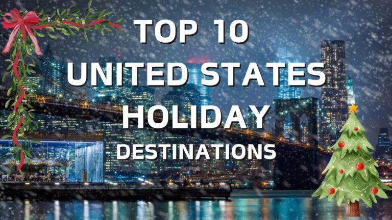 TOP 10 UNITED STATES HOLIDAY DESTINATIONS🎅#travel#adventure #christmas🎄#mustsee#holidaytravel #xmas