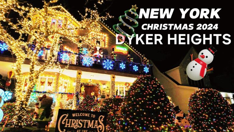 ✨Dyker Heights Christmas Lights 2024 🎅✨Die Must-See Weihnachtsbeleuchtung in Brooklyn New York 🎄🏡✨