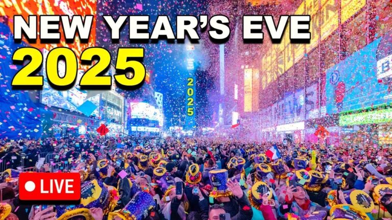 🔴 LIVE New York City Times Square New Years Eve 2025 | New Year Countdown 2025