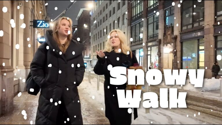 Beautiful Snowfall in Winter Helsinki: A 4K Walking Tour 🇫🇮 | Helsinki Finland 2025