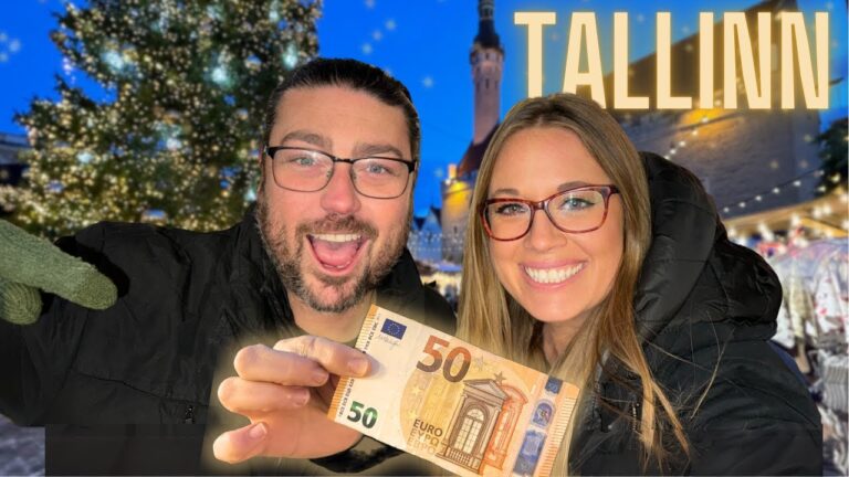 ESTONIA!! €50 Christmas Market FOOD Tour in TALLINN 2024! 🇪🇪