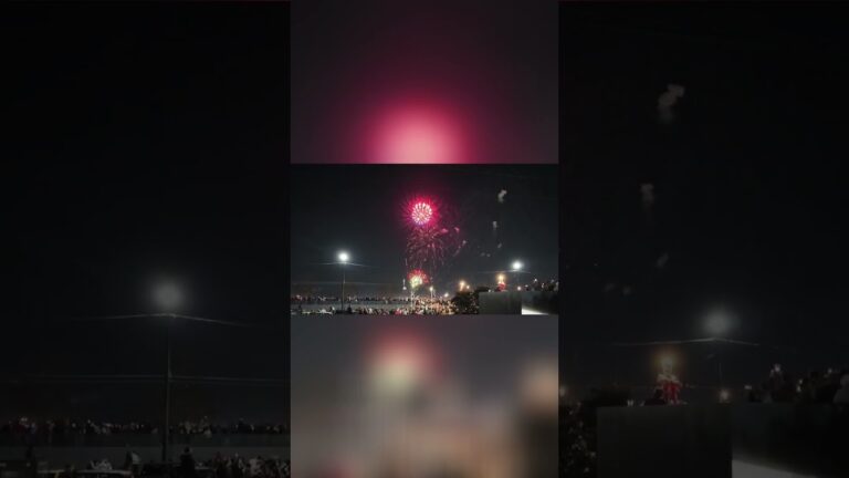 Spectacular Fireworks Light Up Night Sky