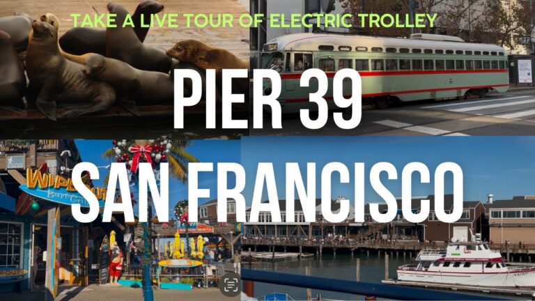 Live Tour of San Francisco's Pier 39 and Electric Trolley #travel #travelandtransform #sanfrancisco