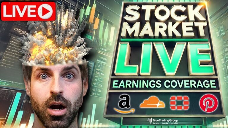 Stock Market Live AMZN Earnings, PINS, NET, FTNT & More – How To Make Money Trading Tomorrow!