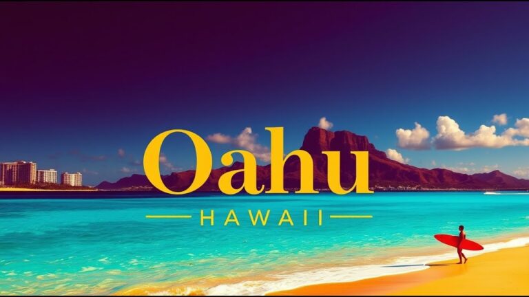 Chillwave Music & Breathtaking Views of Stunning Oahu, Hawaii | 🌊